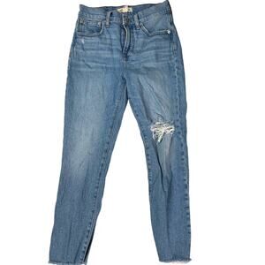 Madewell Medium Wash High Rise Perfect Vintage Straight Leg Jeans Women's 26P